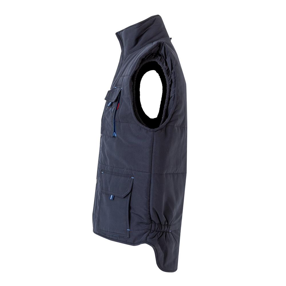 VL NERGAL. Gilet imbottito, bicolore e con diverse tasche (120g/m²), in poliestere (100%)