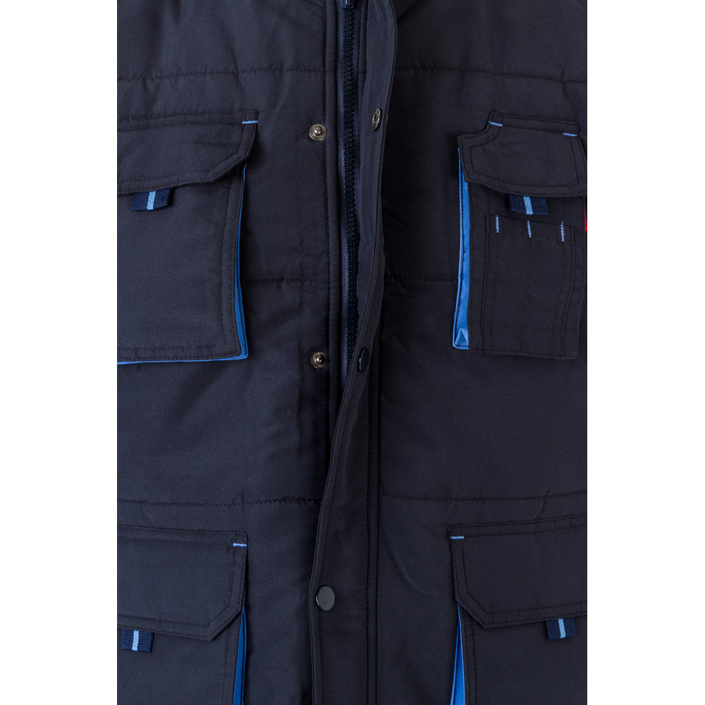 VL NERGAL. Gilet imbottito, bicolore e con diverse tasche (120g/m²), in poliestere (100%)