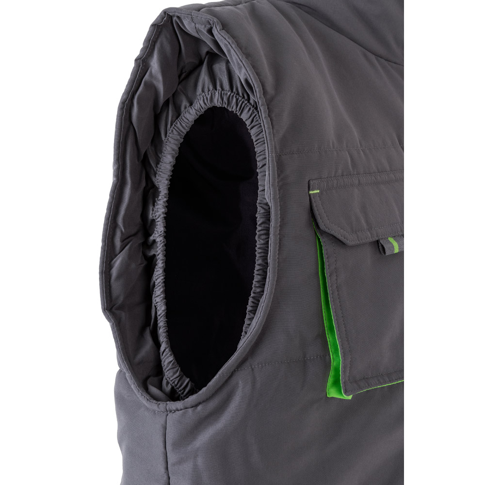 VL NERGAL. Gilet imbottito, bicolore e con diverse tasche (120g/m²), in poliestere (100%)