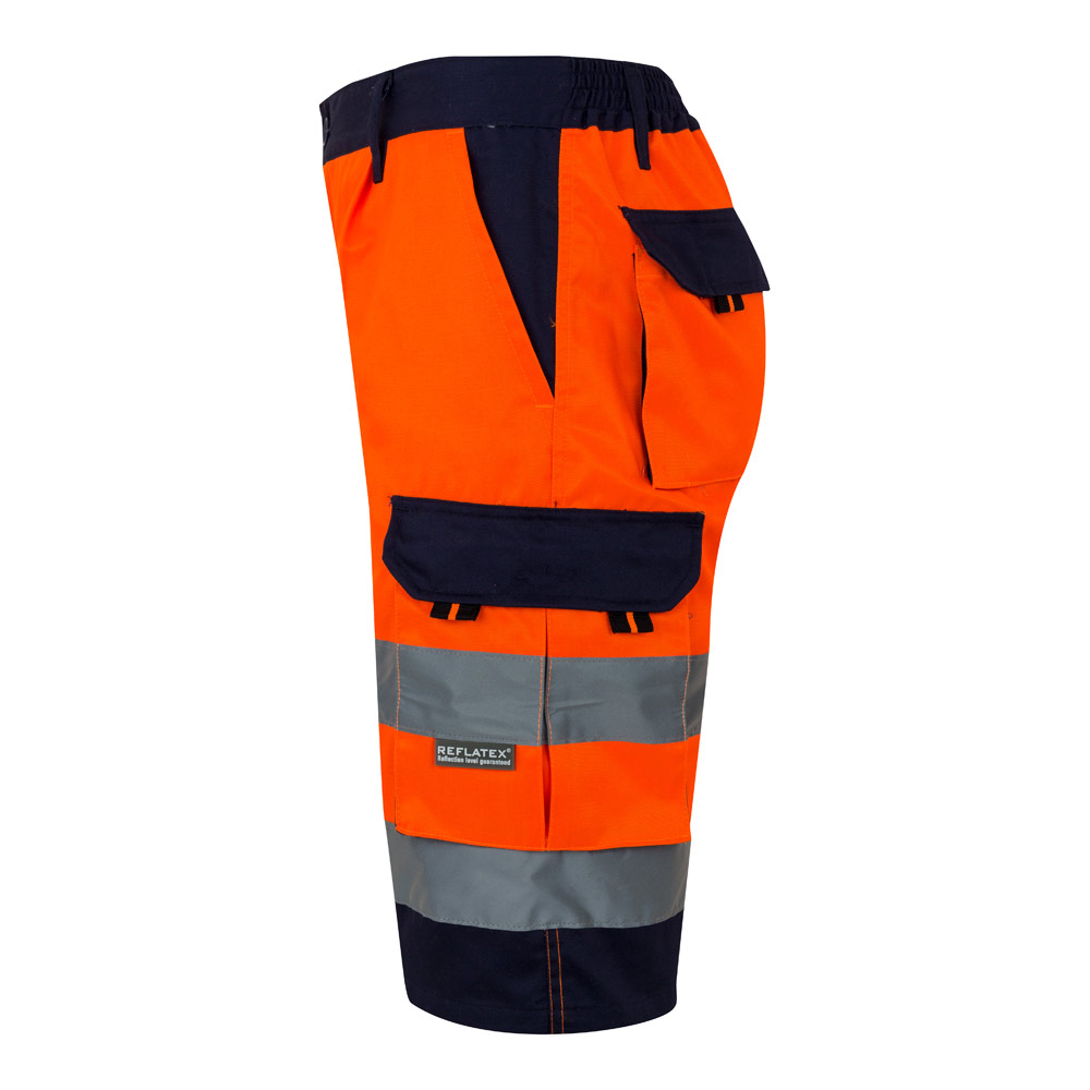 VL HADES. Bermuda bicolore con diverse tasche (210g/m²), in cotone (20%) e poliestere (80%)