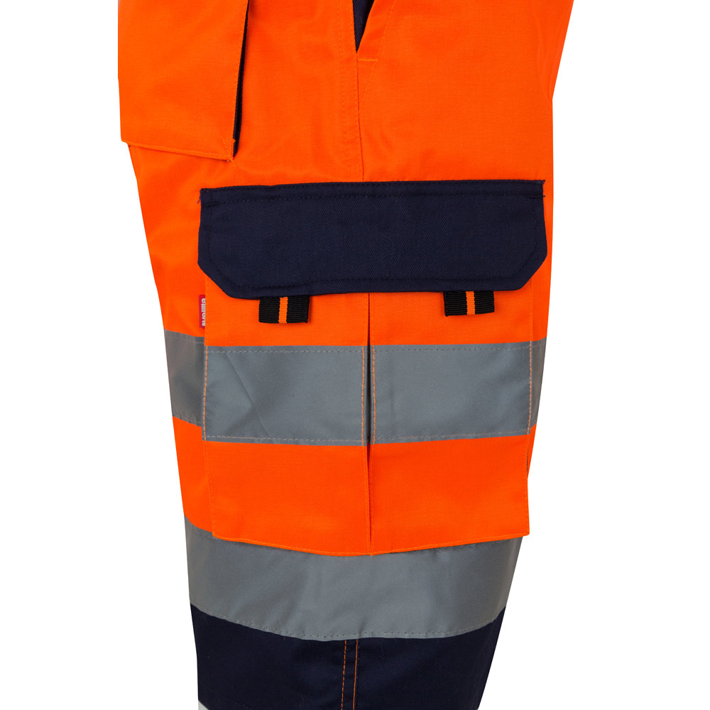 VL HADES. Bermuda bicolore con diverse tasche (210g/m²), in cotone (20%) e poliestere (80%)