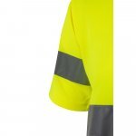 VL BRAHMA LARGE. Dvoubarevn&eacute; technick&eacute; tričko z ptač&iacute; perspektivy (140 g/m&sup2;), z polyesteru (100 %) - &Scaron;ed&aacute;/Žlut&aacute;