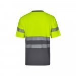 VL BASTET. Dvoubarevn&eacute; pik&eacute; tričko (150 g/m&sup2;), z bavlny (55 %) a polyesteru (45 %) - &Scaron;ed&aacute;/Žlut&aacute;