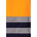 VL THOR. Felpa bicolore (300g/m&sup2;) in pile di poliestere (100%) - Blu scuro/Arancione