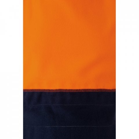 VL THOR. Felpa bicolore (300g/m&sup2;) in pile di poliestere (100%) - Blu scuro/Arancione