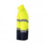 VL THEMIS. Parka bicolore (190g/m&sup2;), in poliestere (100%), con rivestimento in PU - Blu scuro/Giallo