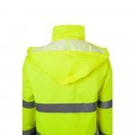 VL THEMIS. Parka bicolore (190g/m&sup2;), in poliestere (100%), con rivestimento in PU - Grigio/Giallo