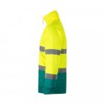 VL THEMIS. Parka bicolore (190g/m&sup2;), in poliestere (100%), con rivestimento in PU - Verde/Giallo