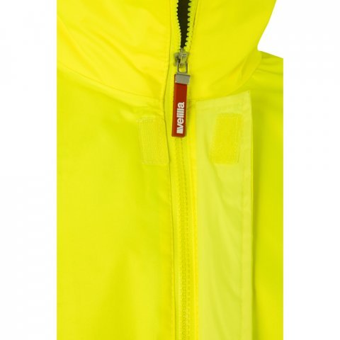 VL THEMIS. Parka bicolore (190g/m&sup2;), in poliestere (100%), con rivestimento in PU - Verde/Giallo