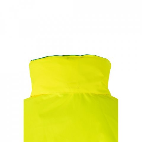 VL THEMIS. Parka bicolore (190g/m&sup2;), in poliestere (100%), con rivestimento in PU - Verde/Giallo