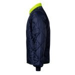 VL JUNO. Parka 4 em 1 bicolor (180g/m&sup2;), em poli&eacute;ster (100%) com revestimento de PU - Azul marinho/Amarelo