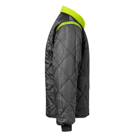 VL JUNO. Parka 4 em 1 bicolor (180g/m&sup2;), em poli&eacute;ster (100%) com revestimento de PU - Cinzento/Amarelo