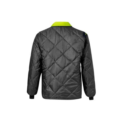 VL JUNO. Parka 4 em 1 bicolor (180g/m&sup2;), em poli&eacute;ster (100%) com revestimento de PU - Cinzento/Amarelo
