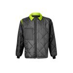 VL JUNO. Parka 4 em 1 bicolor (180g/m&sup2;), em poli&eacute;ster (100%) com revestimento de PU - Cinzento/Amarelo
