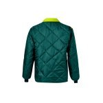 VL JUNO. Parka 4 em 1 bicolor (180g/m&sup2;), em poli&eacute;ster (100%) com revestimento de PU - Verde/Amarelo
