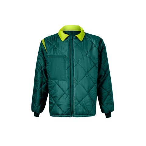 VL JUNO. Parka 4 em 1 bicolor (180g/m&sup2;), em poli&eacute;ster (100%) com revestimento de PU - Verde/Amarelo