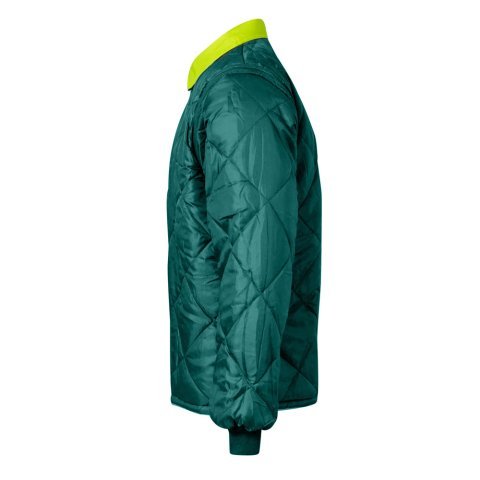 VL JUNO. Parka 4 em 1 bicolor (180g/m&sup2;), em poli&eacute;ster (100%) com revestimento de PU - Verde/Amarelo