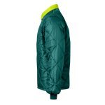 VL JUNO. Parka 4 em 1 bicolor (180g/m&sup2;), em poli&eacute;ster (100%) com revestimento de PU - Verde/Amarelo