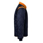 VL JUNO. Parka 4 em 1 bicolor (180g/m&sup2;), em poli&eacute;ster (100%) com revestimento de PU - Azul marinho/Laranja