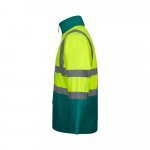 VL JUNO LARGE. Parka bicolore 4-in-1 (180g/m&sup2;), in poliestere (100%) con rivestimento in PU - Verde/Giallo