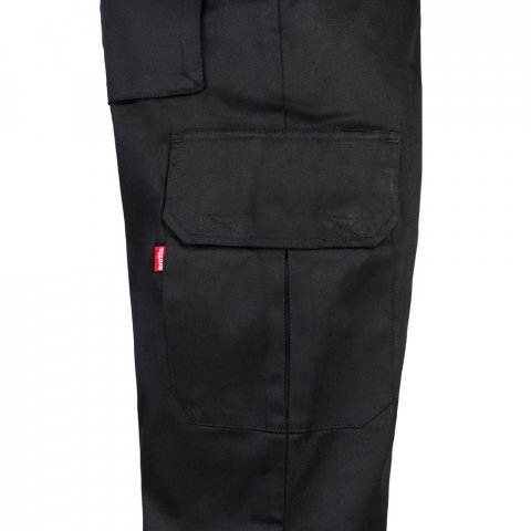 VL MABON. Pantaloni din twill cu mai multe buzunare (200g/m&sup2;), din bumbac (35%) și poliester (65%) - Negru