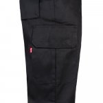 VL MABON. Pantaloni din twill cu mai multe buzunare (200g/m&sup2;), din bumbac (35%) și poliester (65%) - Negru