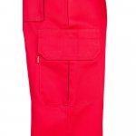 VL MABON. Pantaloni din twill cu mai multe buzunare (200g/m&sup2;), din bumbac (35%) și poliester (65%) - Roșu