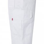 VL MABON. Pantaloni din twill cu mai multe buzunare (200g/m&sup2;), din bumbac (35%) și poliester (65%) - Alb