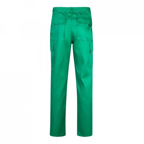 VL MABON. Pantaloni din twill cu mai multe buzunare (200g/m&sup2;), din bumbac (35%) și poliester (65%) - Verde
