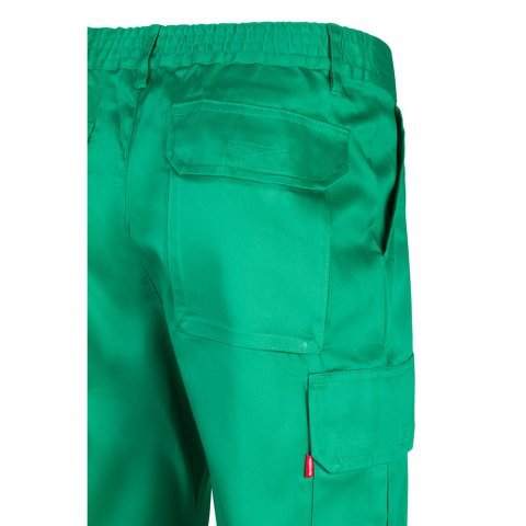 VL MABON. Pantaloni din twill cu mai multe buzunare (200g/m&sup2;), din bumbac (35%) și poliester (65%) - Verde