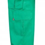 VL MABON. Pantaloni din twill cu mai multe buzunare (200g/m&sup2;), din bumbac (35%) și poliester (65%) - Verde