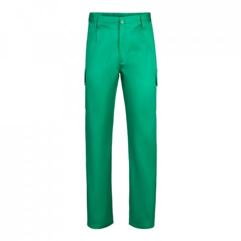 VL MABON. Pantaloni din twill cu mai multe buzunare (200g/m&sup2;), din bumbac (35%) și poliester (65%) - Verde