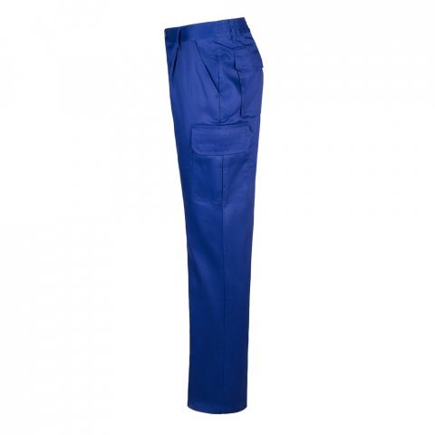VL MABON. Pantaloni din twill cu mai multe buzunare (200g/m&sup2;), din bumbac (35%) și poliester (65%) - Albastru Royal