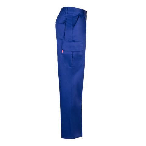 VL MABON. Pantaloni din twill cu mai multe buzunare (200g/m&sup2;), din bumbac (35%) și poliester (65%) - Albastru Royal