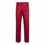 VL MABON. Pantaloni din twill cu mai multe buzunare (200g/m&sup2;), din bumbac (35%) și poliester (65%) - Burgundia