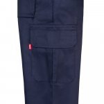 VL MABON. Pantaloni din twill cu mai multe buzunare (200g/m&sup2;), din bumbac (35%) și poliester (65%) - Albastru marin