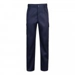 VL MABON. Pantaloni din twill cu mai multe buzunare (200g/m&sup2;), din bumbac (35%) și poliester (65%) - Albastru marin