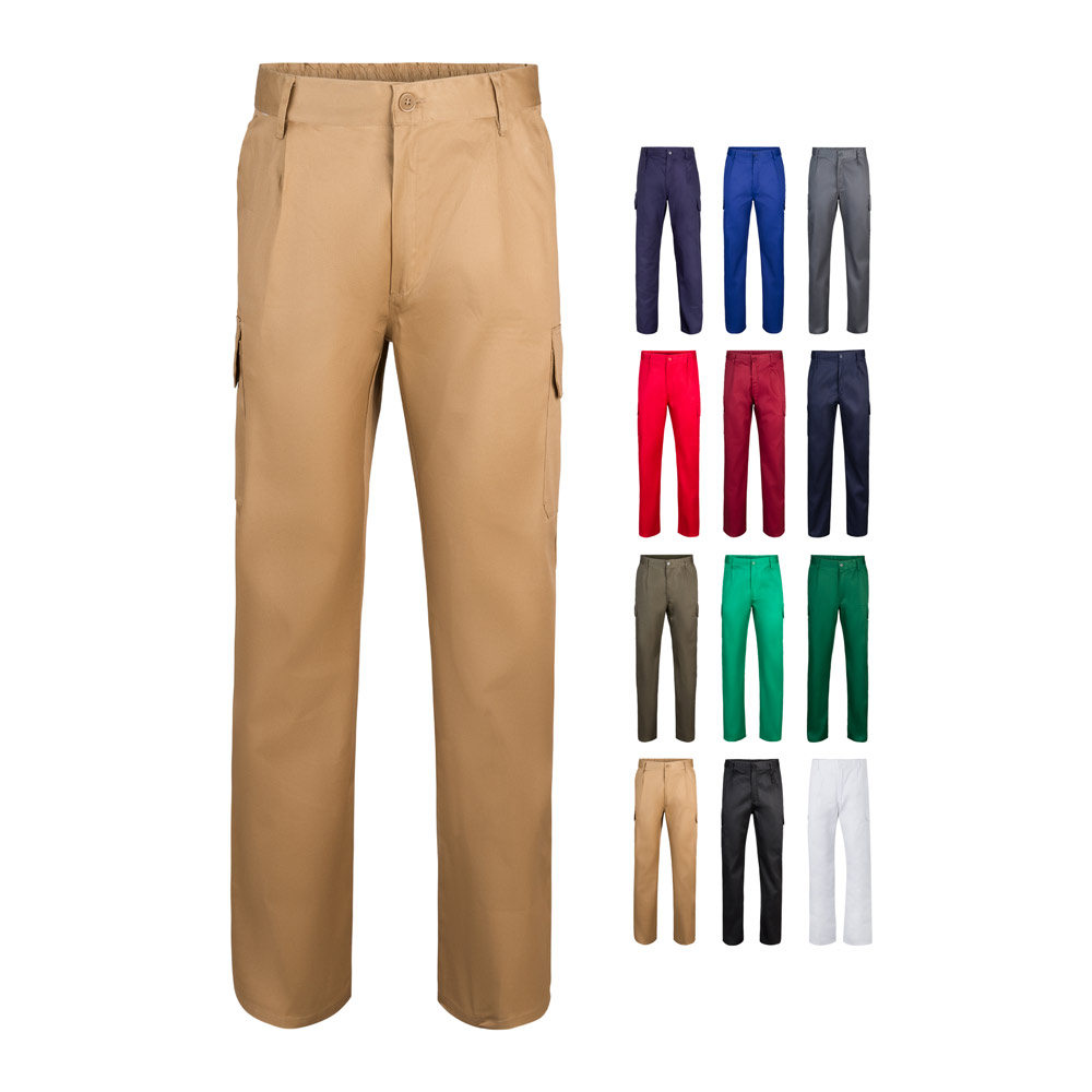 VL MABON. Pantaloni in twill con diverse tasche (200g/m²), in cotone (35%) e poliestere (65%)