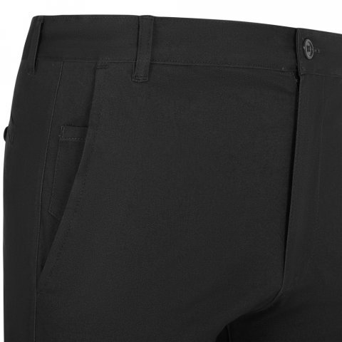 VL VISHNU. Pantaloni chino stretch unisex (260g/m&sup2;), din bumbac (98%) și elastan (2%) - Negru