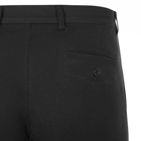 VL VISHNU. Pantaloni chino stretch unisex (260g/m&sup2;), din bumbac (98%) și elastan (2%) - Negru