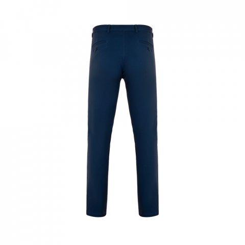 VL VISHNU. Pantaloni chino stretch unisex (260g/m&sup2;), din bumbac (98%) și elastan (2%) - Albastru marin