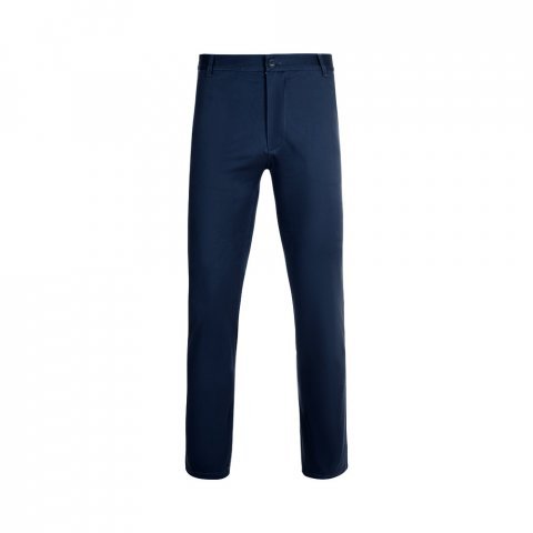 VL VISHNU. Pantaloni chino stretch unisex (260g/m&sup2;), din bumbac (98%) și elastan (2%) - Albastru marin