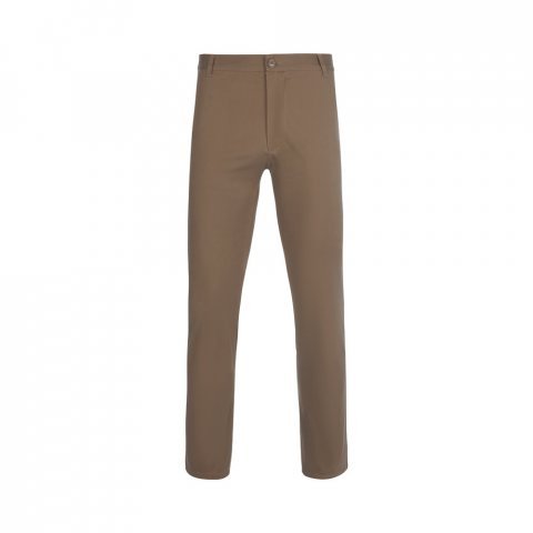 VL VISHNU. Pantaloni chino stretch unisex (260g/m&sup2;), din bumbac (98%) și elastan (2%) - Natural deschis