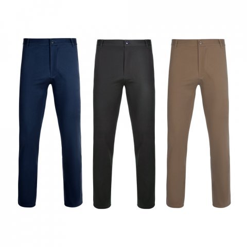 VL VISHNU. Pantaloni chino stretch unisex (260g/m&sup2;), din bumbac (98%) și elastan (2%)