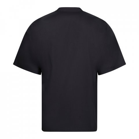 VL DURGA. Кухнененска униформа от памук (35%) и полиестер (65%) с къс ръкав от полиестер (110 g/m&sup2;) - черно