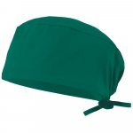 VL ENLIL. Gorro de sarja sanit&aacute;rio (190g/m&sup2;), em algod&atilde;o (35%) e poli&eacute;ster (65%) - Verde