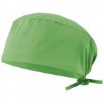 VL ENLIL. Gorro de sarja sanit&aacute;rio (190g/m&sup2;), em algod&atilde;o (35%) e poli&eacute;ster (65%) - Verde lima