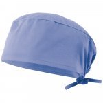 VL ENLIL. Gorro de sarja sanit&aacute;rio (190g/m&sup2;), em algod&atilde;o (35%) e poli&eacute;ster (65%) - Azul pastel