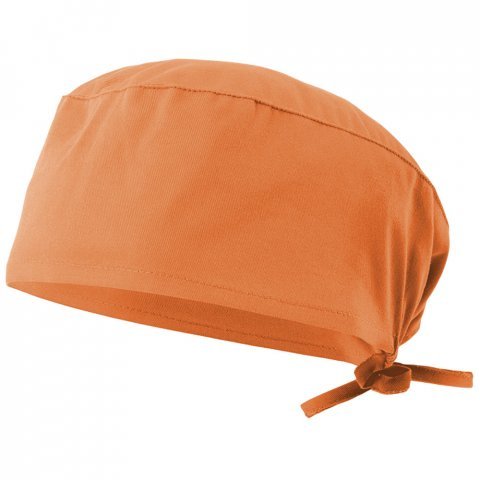 VL ENLIL. Gorro de sarja sanit&aacute;rio (190g/m&sup2;), em algod&atilde;o (35%) e poli&eacute;ster (65%) - Salm&atilde;o