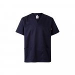 VL ILLAPA. Tunică din twill (190g/m&sup2;) cu m&acirc;neci scurte, din poliester (65%) și bumbac (35%) - Albastru